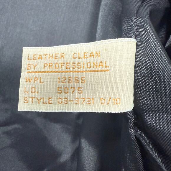 Vintage Fashion Attitudes Oversized Black Leather Jacket Women’s Large - Picture 6 of 10